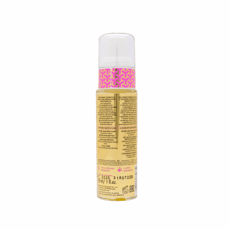 Ingrid Cosmetics Magic Hair Serum With Sunflower Oil – Image 2